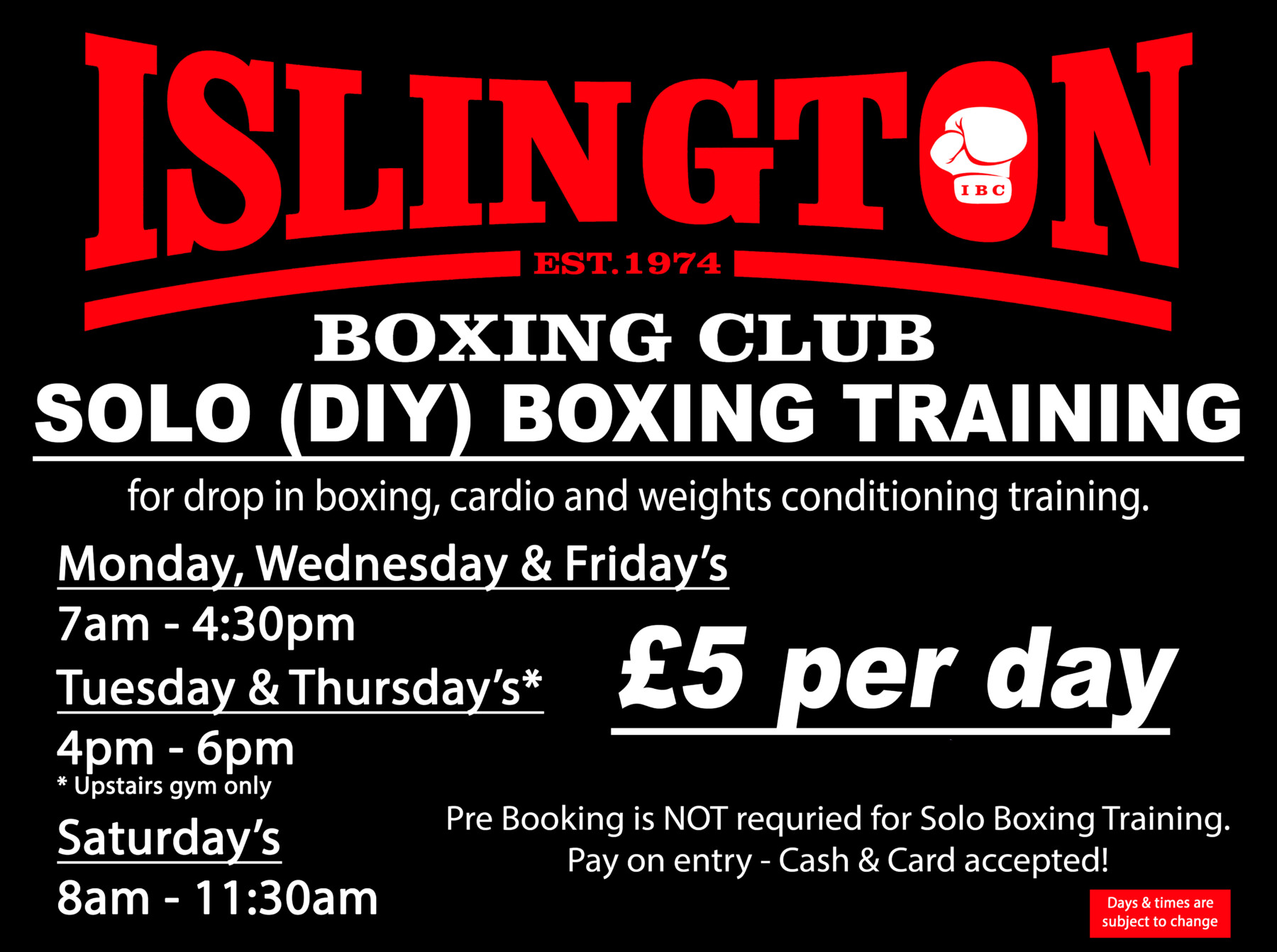 Solo Training Diy Boxing Islington Boxing Club